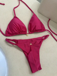 BIQUINI BASIC CORTININHA FITA SEMI FIO PINK (G) - comprar online