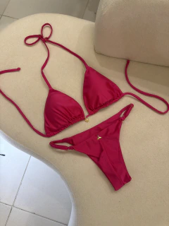 BIQUINI BASIC CORTININHA FITA SEMI FIO PINK (G)