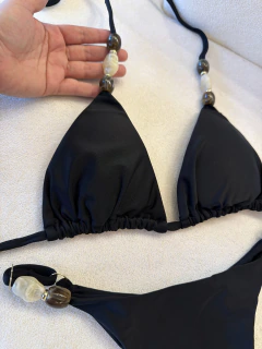 BIQUINI ANTONELLA CORTININHA FITA SEMI FIO PRETO - comprar online