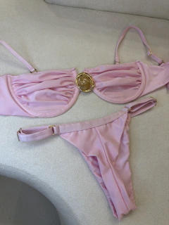 BIQUÍNI LARY DUPLO FIO ROSA - comprar online