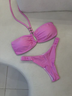 BIQUÍNI LARA DUPLO FIO ROSA - Litoral Beachwear | Moda Praia Feminina