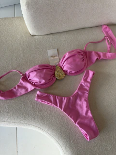 BIQUINI MALU FITA FIO ROSA - Litoral Beachwear | Moda Praia Feminina