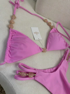 BIQUINI BIA COM RECORTES ROSA SORVETE - comprar online