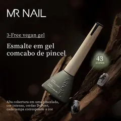 Esmalte em Gel UV/LED 14g com Pincel 3-Free Vegano Alta Qualidade – MR Nail