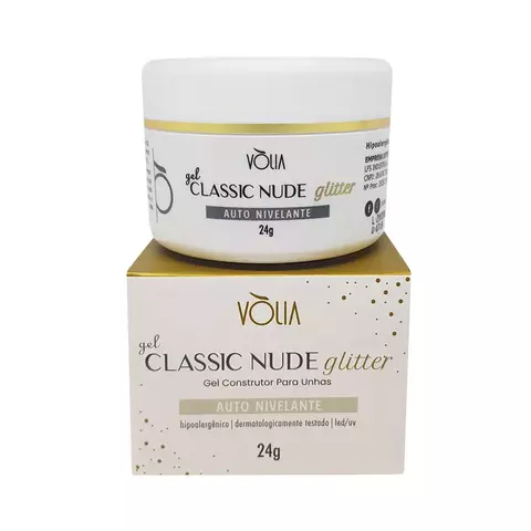 Gel Classic Nude Glitter 24g - Vólia - comprar online