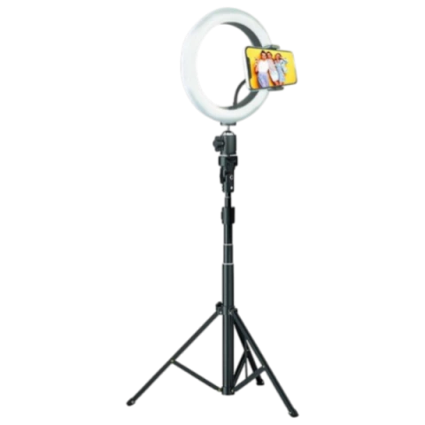 Aro De Luz Led 11'' Con Tripode 2mt Luz Cálida Fría O Neutra