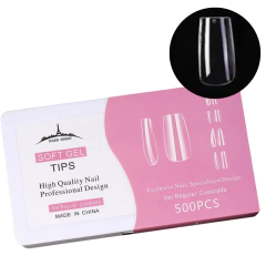 TIPS SOFT GEL CUADRADA *500 EN CAJA PARIS NIGHT - comprar online