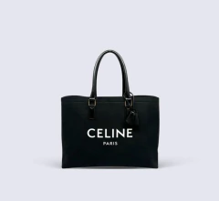 BOLSO CELINE LETRAS BLANCAS - NEGRO