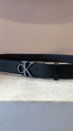 CINTO CK REVERSIBLE HEBILLA PLOMO - 110x3cm - 0011231