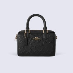 BAUL COACH ESTAMPADO CHAROL - NEGRO - comprar online