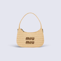 MINI BAG MIU MIU MIMBRE C/DETALLES - DOCE SOLES