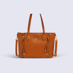 CARTERA F&B CON TIRA V - MARRON - comprar online