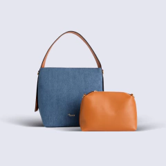 SET DE CARTERAS NANIS C/DET. MARRONES X2 - DOCE SOLES