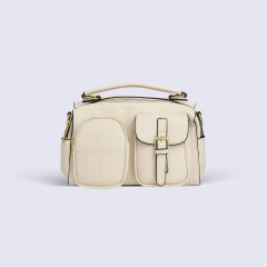 CARTERA PAVAO DOBLE BOLSILLO C/TIRA LARGA CUERO - DOCE SOLES