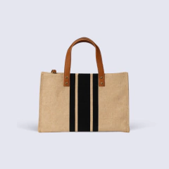 BOLSO F&B LINEAS NEGRAS - BEIGE - comprar online