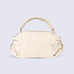 Imagen de CARTERA ROSA AMORA TRENZA C/TIRA LARGA