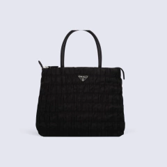 BOLSO PRADA TELA ARRUGADA - NEGRA - comprar online