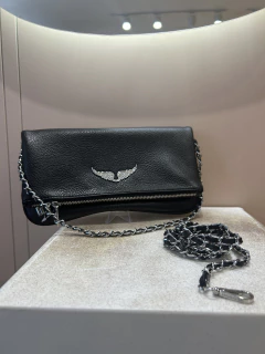 BANDOLERA ZADIG NEGRA LISA