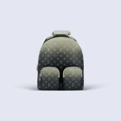 MOCHILA ESTAMPA LV - NEGRO/VERDE - comprar online