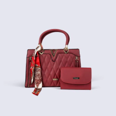 SET DE CARTERAS CARBELLA X2 C/PAÑUELO Y TEXT ROMBOS - comprar online