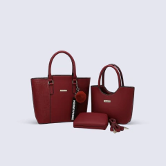 SET CARTERAS CARBELLA POMPON H+F X3 - comprar online