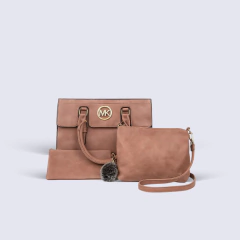 SET DE CARTERAS MK X3 GAMUZADO C/LLAVERO - en internet