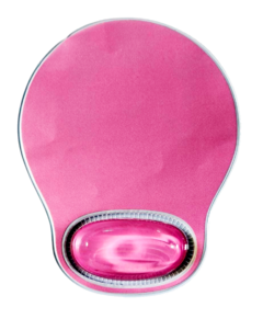 Mouse Pad con apoya muñeca de Gel Rosa