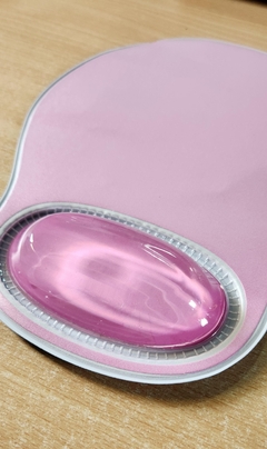 Mouse Pad con apoya muñeca de Gel Rosa en internet