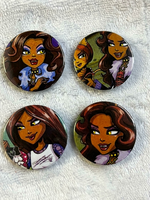 Kit Bottons Personalizados Monster High