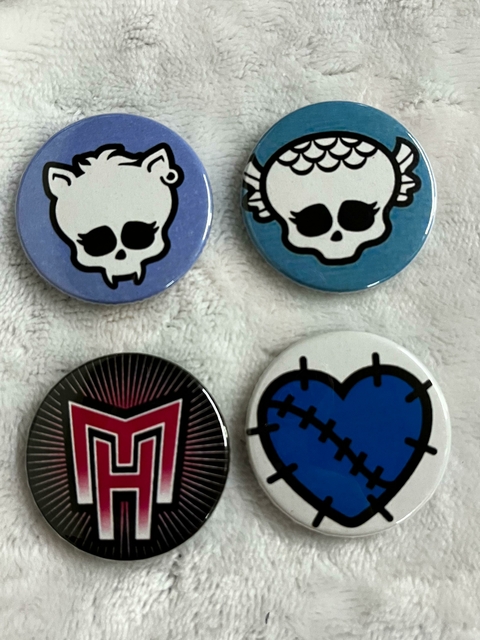 Kit Bottons Personalizados Monster High