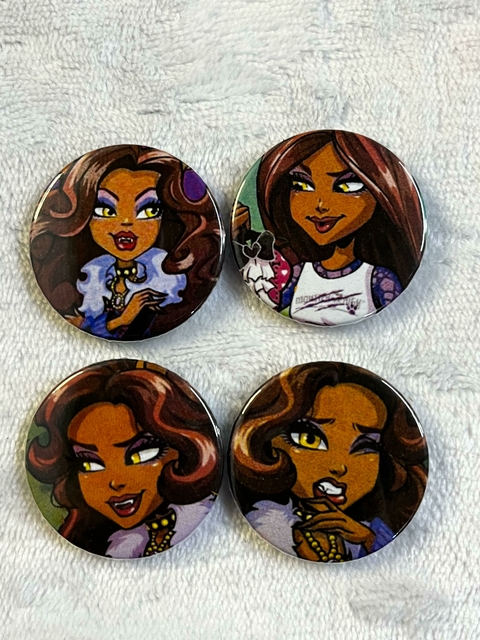 Kit Bottons Personalizados Monster High