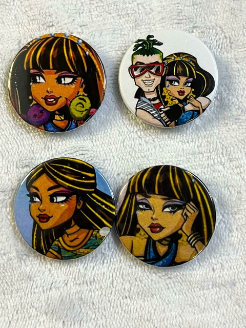 Kit Bottons Personalizados Monster High