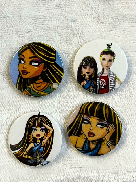 Kit Bottons Personalizados Monster High