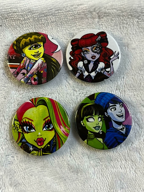 Kit Bottons Personalizados Monster High