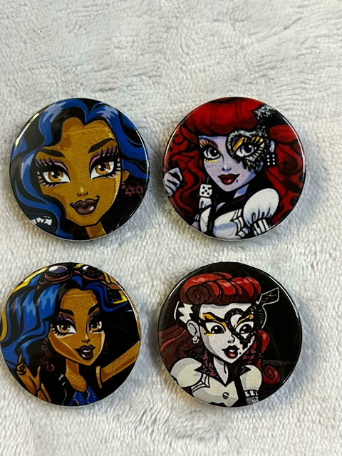 Kit Bottons Personalizados Monster High