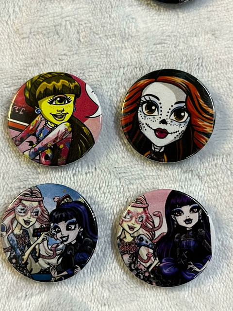 Kit Bottons Personalizados Monster High