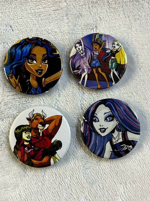Kit Bottons Personalizados Monster High