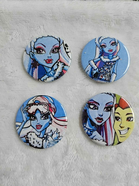 Kit Bottons Personalizados Monster High