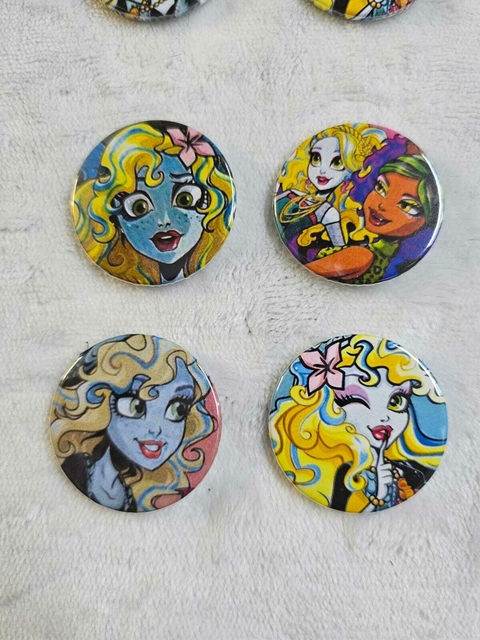 Kit Bottons Personalizados Monster High