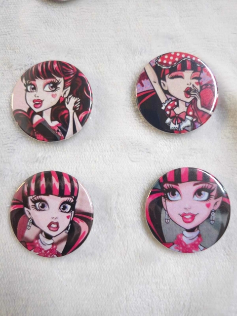 Kit Bottons Personalizados Monster High