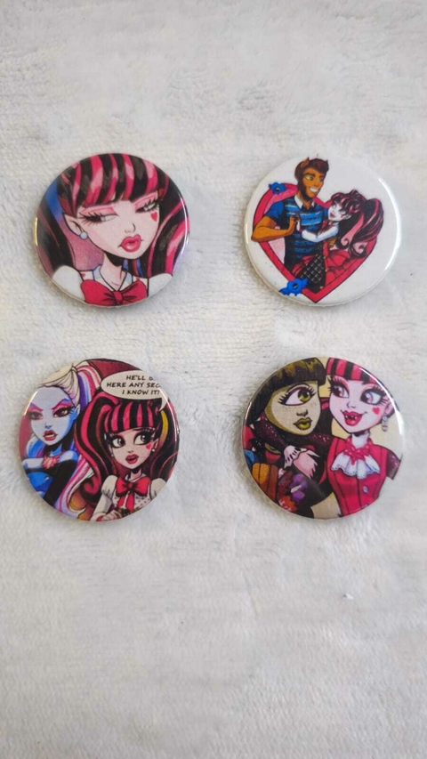 Kit Bottons Personalizados Monster High