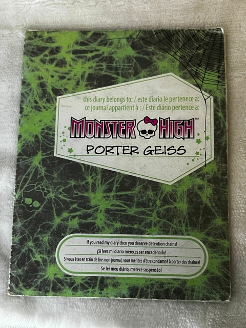 Diario Porter Geiss - Monster High Boneca