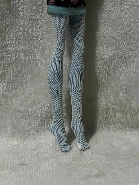 Meia Calça Branca Artesanal - Monster High Boneca Acessório - comprar online