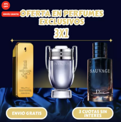 3X1 PERFUMES IMPORTADOS - SAUVAGE + ONE MILLON + INVICTUS