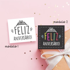 50 Mini Tags Preta para Presentes, Tag de Aniversário, Cartão para presente na internet