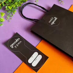 20 Adesivos Lacre "Você é Especial" Preto 11,5x4,5cm (G) na internet