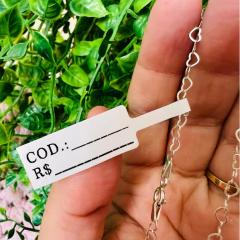 Etiquetas Joias Personalizadas, etiquetas para óculos c/500un - Personalizado - loja online