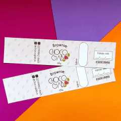 Cinta para Brownie Personalizada 5x21cm na internet