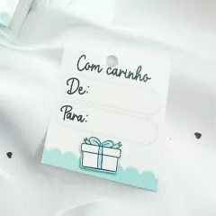 50 Mini Tags para Presentes Azul, Tag de para, Tag para Embalagem de Presente - comprar online