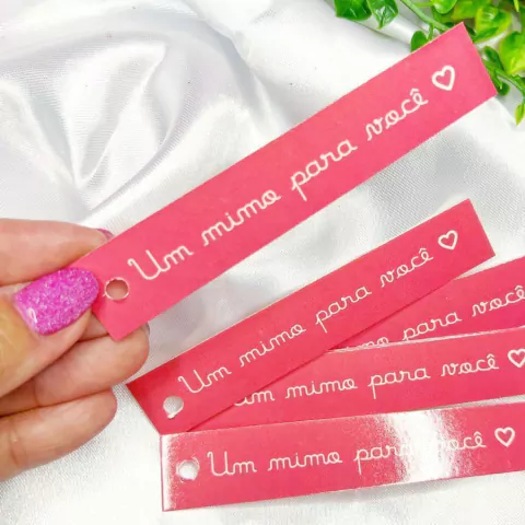 25 Tag Palito "Um mimo para você". Tag para Presentes